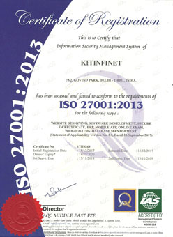 ISO 27001 Certificate